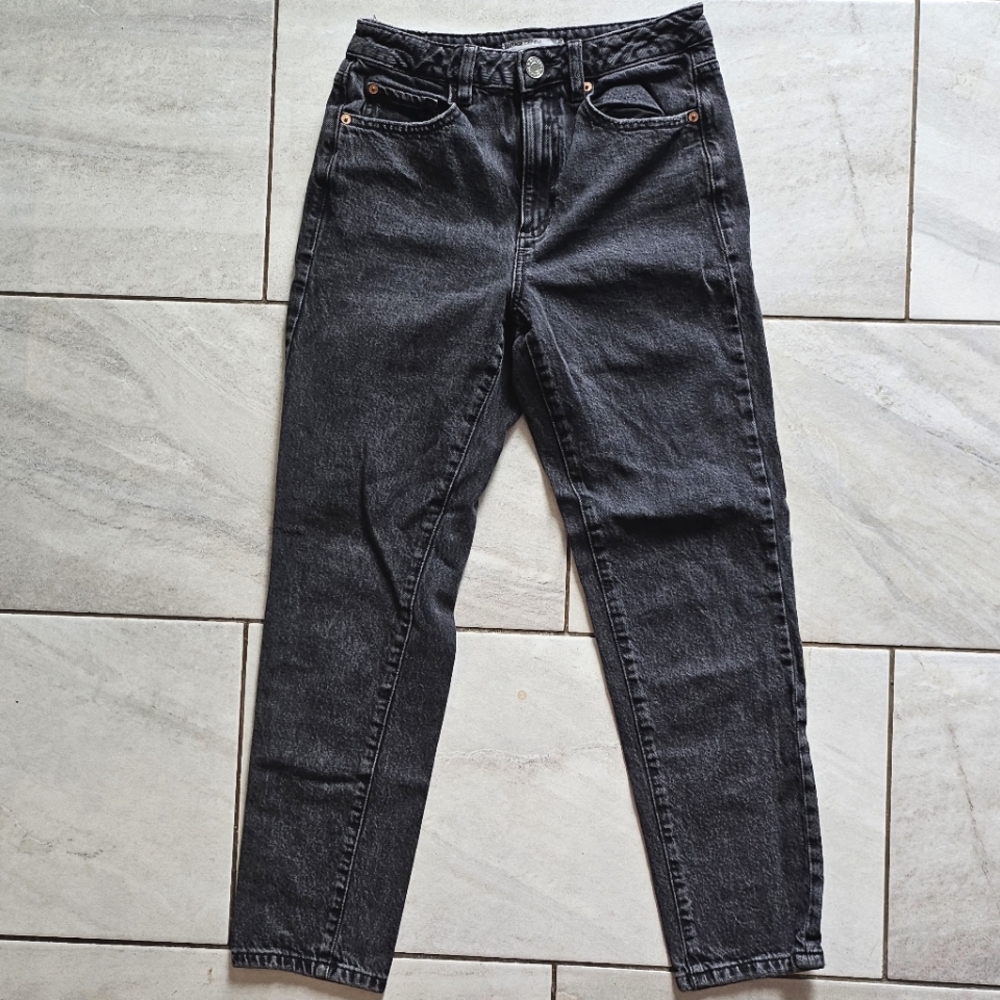 GARAGE | Denim Mom Jean Washed Black | Size 3 (measures like a 2)